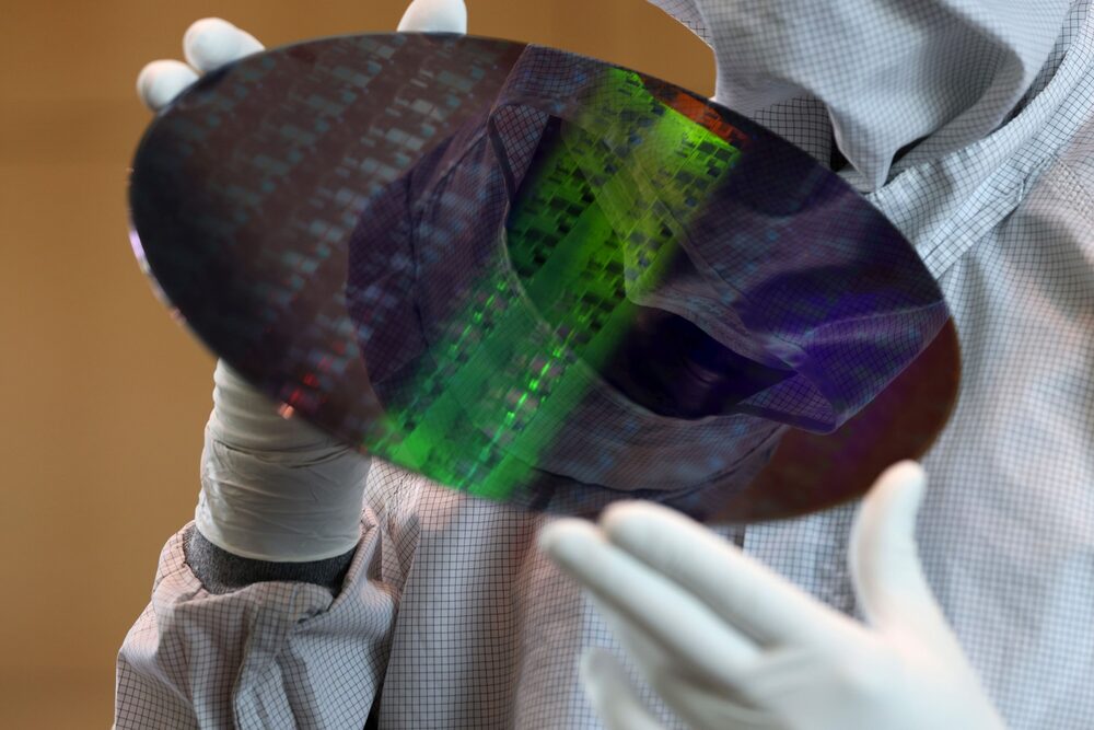 Un wafer de semiconductores. Foto: Liesa Johannssen-Koppitz/Bloomberg Un wafer de semiconductores. Foto: Liesa Johannssen-Koppitz/Bloomberg