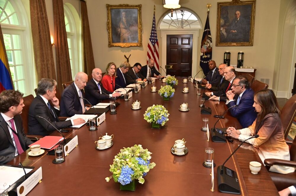 Los presidentes de Colombia y Estados Unidos se reunieron el jueves 20 de abril de 2023 en Washington, Estados Unidos. Los presidentes de Colombia y Estados Unidos se reunieron el jueves 20 de abril de 2023 en Washington, Estados Unidos.