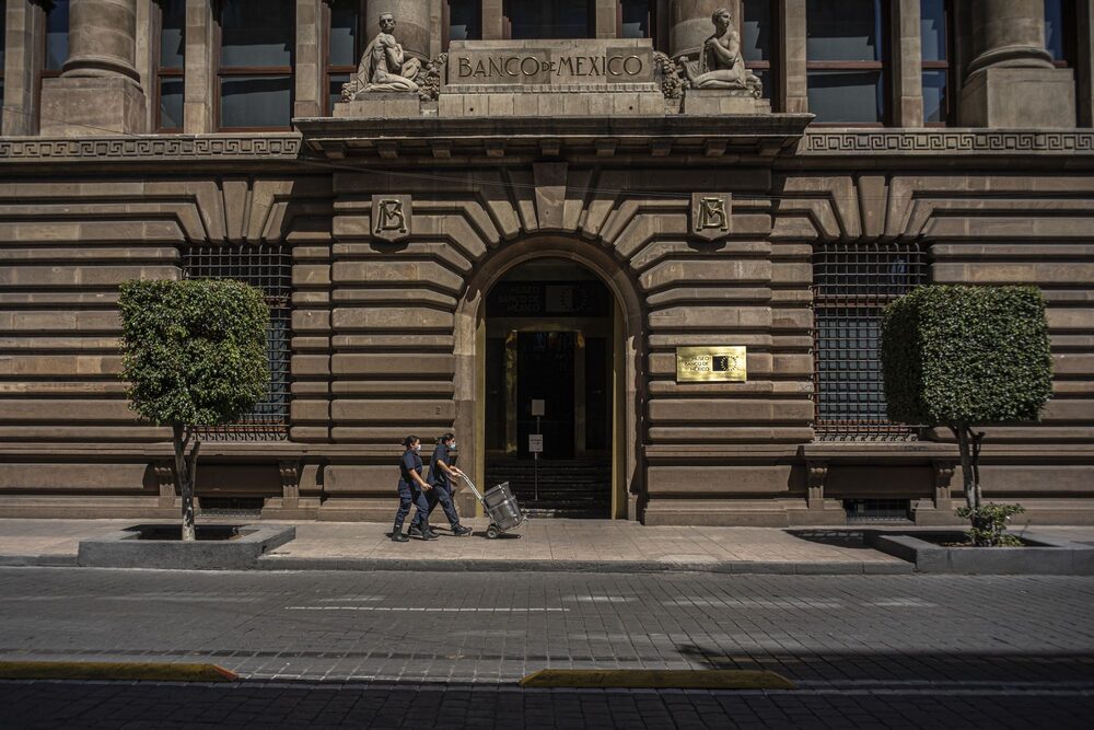 El Banco de México (Banxico) en Ciudad de México, el viernes 11 de febrero de 2022. Foto: Bloomberg El Banco de México (Banxico) en Ciudad de México, el viernes 11 de febrero de 2022. Foto: Bloomberg