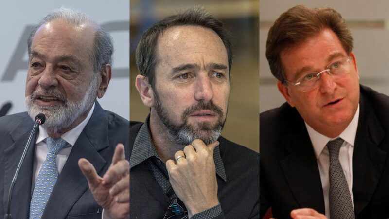 Carlos Slim, Marcos Galperín y Jaime Gilinski Carlos Slim, Marcos Galperín y Jaime Gilinski