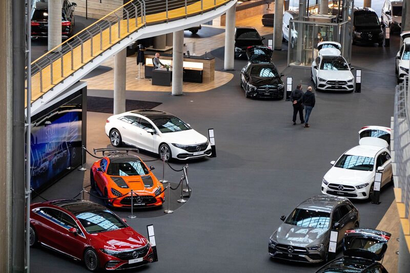 Mercedes-Benz Showrooms Ahead of Daimler AG Earnings Mercedes-Benz Showrooms Ahead of Daimler AG Earnings
