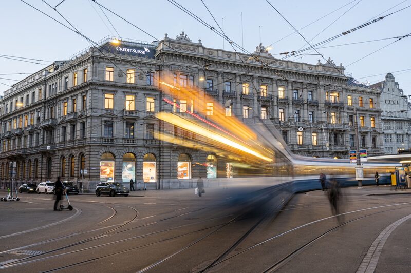 Sede do Credit Suisse em Zurique: desfecho pode ser selado nas próximas horas deste fim de semana (Pascal Mora/Bloomberg) Sede do Credit Suisse em Zurique: desfecho pode ser selado nas próximas horas deste fim de semana (Pascal Mora/Bloomberg)
