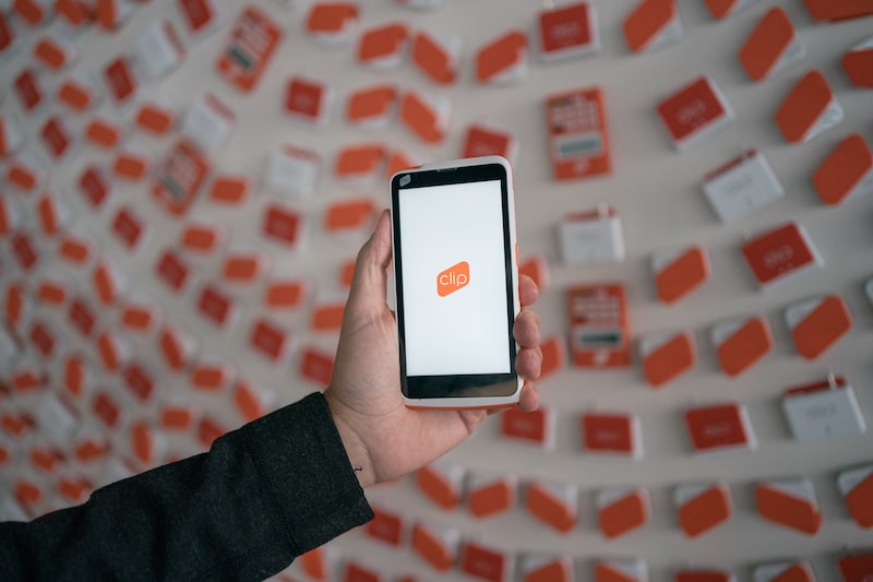 A digital payment system at the Clip office in Mexico City. A digital payment system at the Clip office in Mexico City.