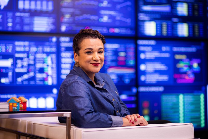 Tarciana Medeiros, chief executive officer of Banco do Brasil SA, following an interview at the company headquarters in Brasilia, Brazil, on Monday, June 3, 2024. Medeiros, the first woman to head the two-century-old institution, has implemented a diversity plan that led to thousands of promotions for women and people of color and led Banco do Brasil to a record profit of 35.6 billion reais ($6.3 billion) last year. Photographer: Arthur Menescal/Bloomberg Tarciana Medeiros, chief executive officer of Banco do Brasil SA, following an interview at the company headquarters in Brasilia, Brazil, on Monday, June 3, 2024. Medeiros, the first woman to head the two-century-old institution, has implemented a diversity plan that led to thousands of promotions for women and people of color and led Banco do Brasil to a record profit of 35.6 billion reais ($6.3 billion) last year. Photographer: Arthur Menescal/Bloomberg