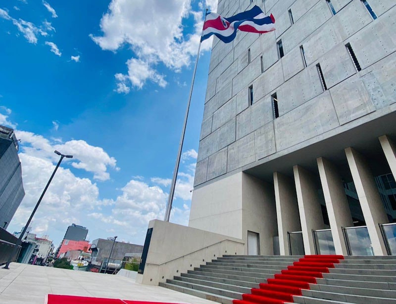 Edificio de la Asamblea Legislativa costarricense, el 2 de mayo de 2023. Edificio de la Asamblea Legislativa costarricense, el 2 de mayo de 2023.