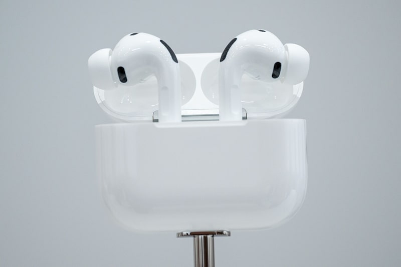 Auriculares Apple AirPods Pro durante un evento en el campus Apple Park en Cupertino, California. Auriculares Apple AirPods Pro durante un evento en el campus Apple Park en Cupertino, California.