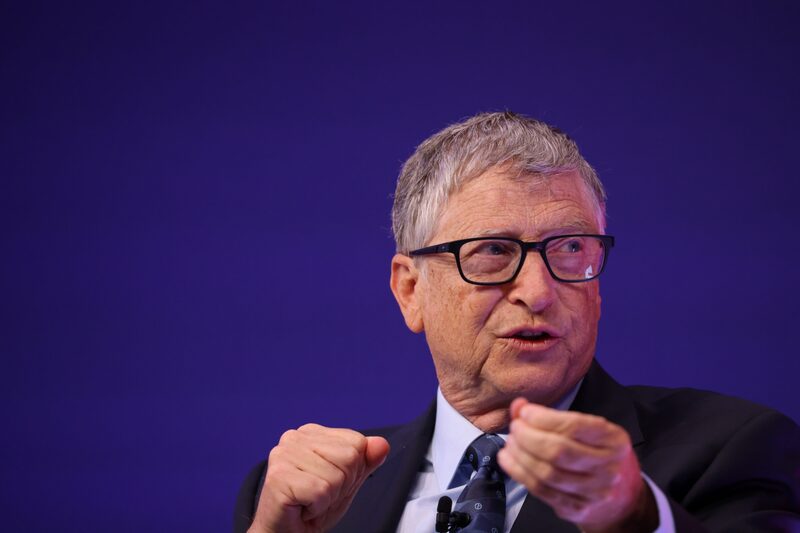 The co-chairman of the Bill and Melinda Gates Foundation, during the Global Investment Summit (GIS) 2021 at the Science Museum in London, U.K. The co-chairman of the Bill and Melinda Gates Foundation, during the Global Investment Summit (GIS) 2021 at the Science Museum in London, U.K.
