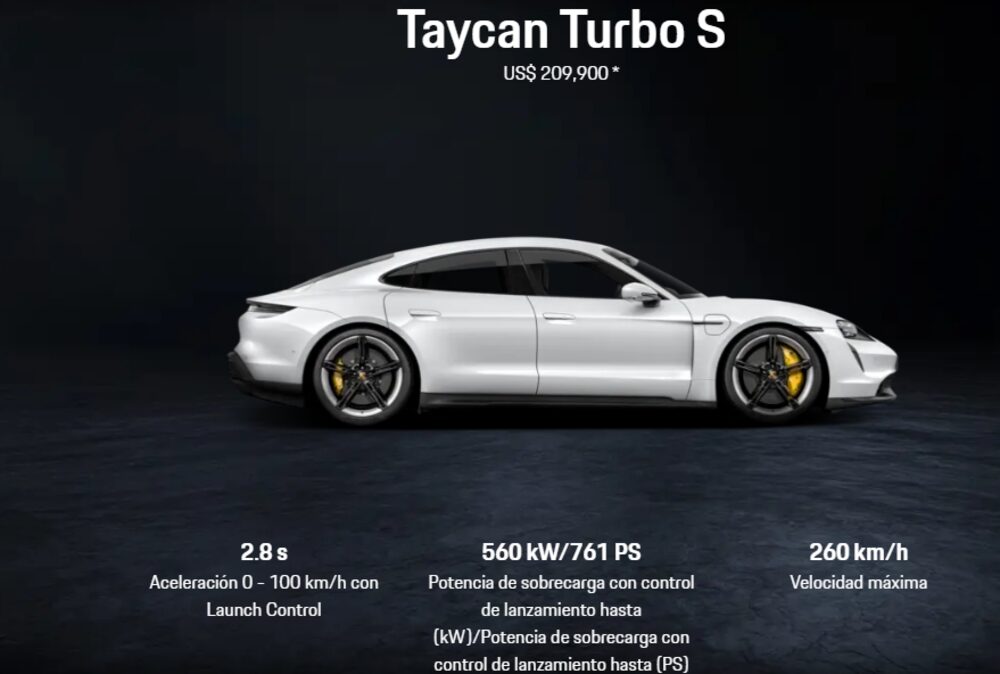 Taycan Turbo S en Perú Taycan Turbo S en Perú