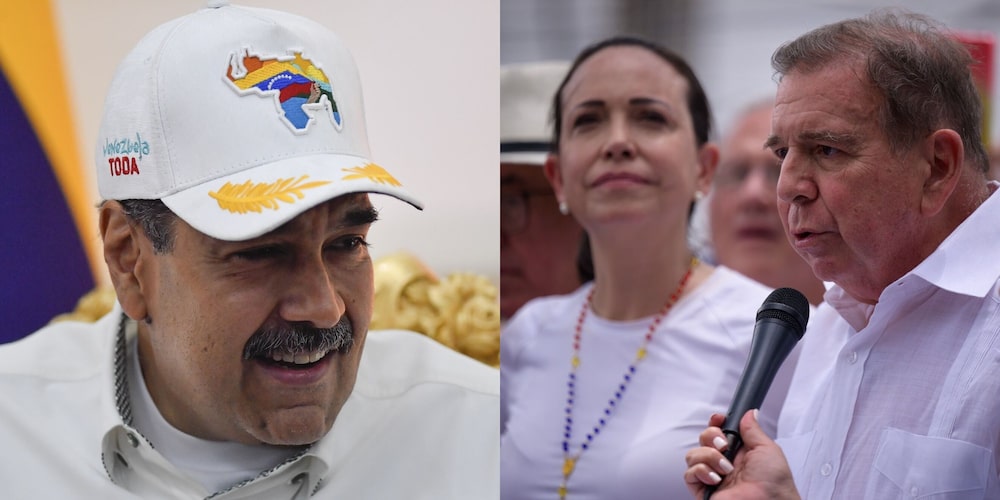 El mandatario Nicolás Maduro y el candidato opositor Edmundo González. El mandatario Nicolás Maduro y el candidato opositor Edmundo González.