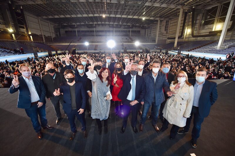 Cierre de campaña del Frente de Todos. El oficialismo se mostró unido antes de la veda electoral. Cierre de campaña del Frente de Todos. El oficialismo se mostró unido antes de la veda electoral.