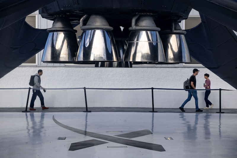 Las instalaciones de SpaceX en Hawthorne, California. Las instalaciones de SpaceX en Hawthorne, California.