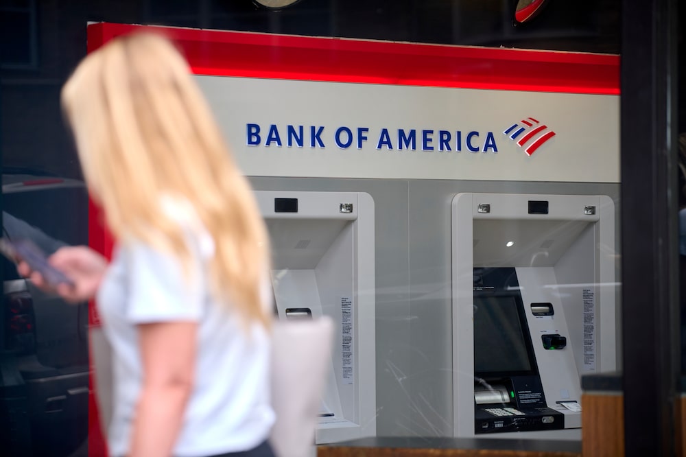 Una sucursal de Bank of America en Nueva York, EE.UU. Una sucursal de Bank of America en Nueva York, EE.UU.