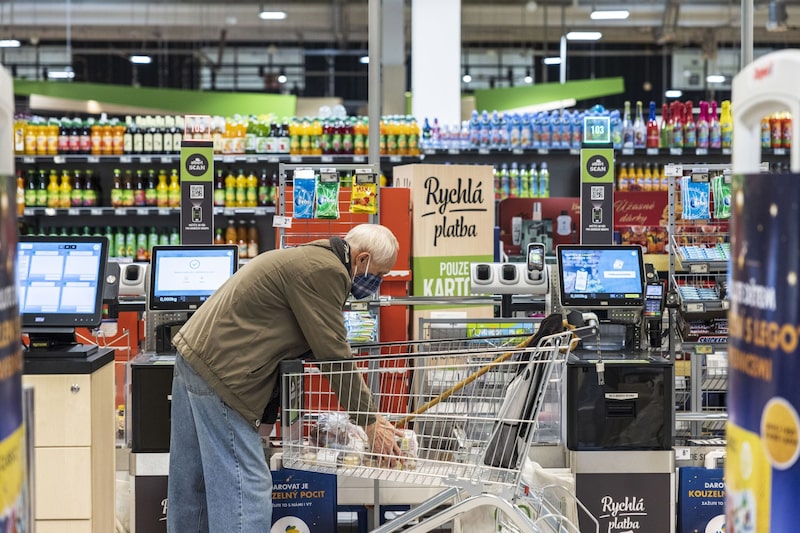 Imagen de un supermercado. Imagen de un supermercado.