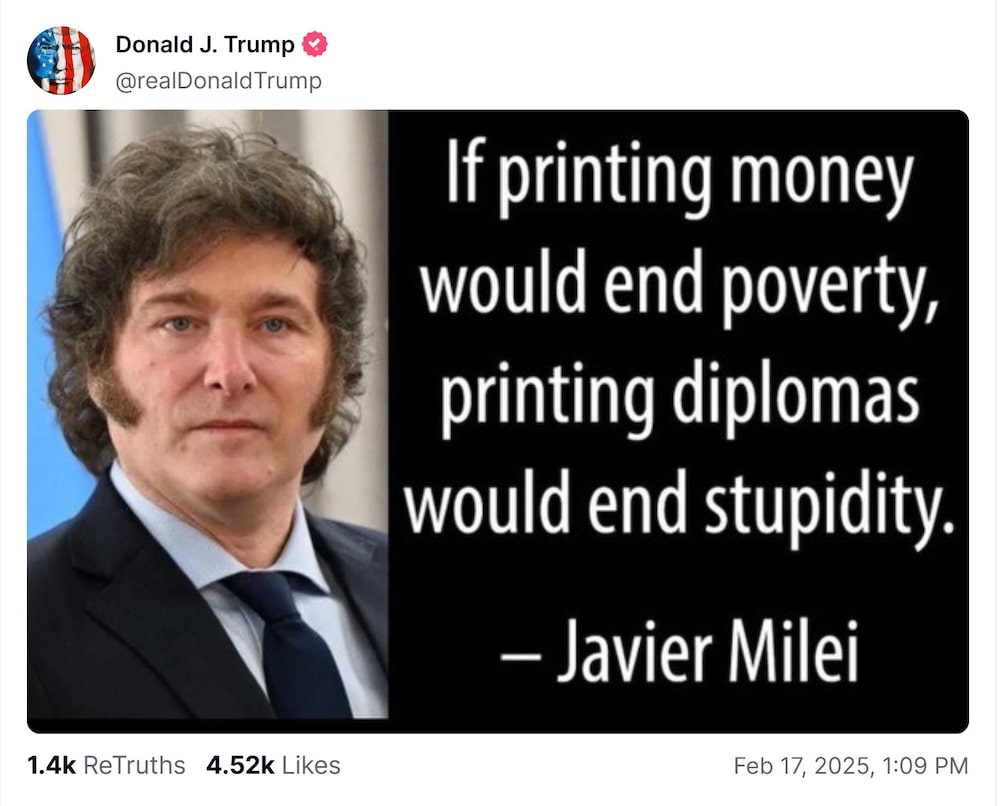 Fuente: @realDonaldTrump Fuente: @realDonaldTrump