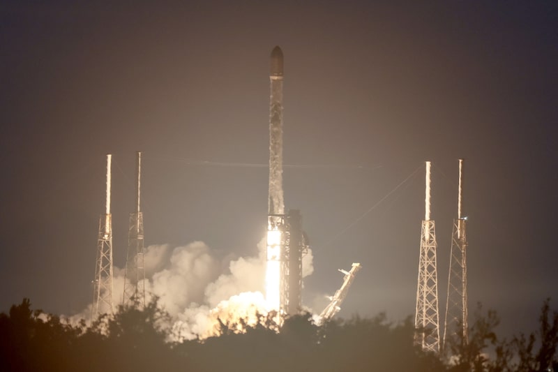 Un cohete de SpaceX.
Fotógrafo: Joe Raedle/Getty Images Un cohete de SpaceX.
Fotógrafo: Joe Raedle/Getty Images