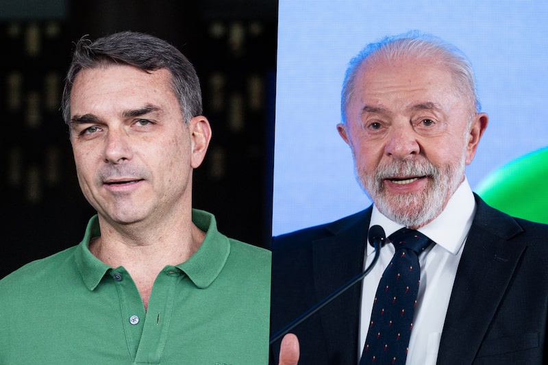 Luiz Inácio Lula da Silva / Flávio Bolsonaro.
Fotos: Aaron Schwartz/Bloomberg e Arthur Menescal/Bloomberg Luiz Inácio Lula da Silva / Flávio Bolsonaro.
Fotos: Aaron Schwartz/Bloomberg e Arthur Menescal/Bloomberg