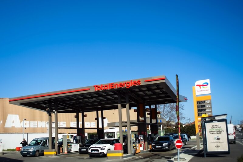 Estación de TotalEnergies. Estación de TotalEnergies.