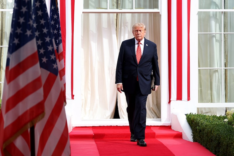 Presidente Donald Trump. Fotógrafa: Anna Moneymaker/Getty Images. Presidente Donald Trump. Fotógrafa: Anna Moneymaker/Getty Images.