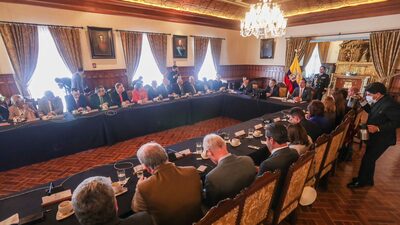 Lasso afirma que cuerpo diplomático radicado en Ecuador respaldó su decisión Lasso afirma que cuerpo diplomático radicado en Ecuador respaldó su decisión