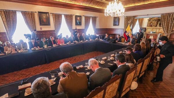 Lasso afirma que cuerpo diplomático radicado en Ecuador respaldó su decisión Lasso afirma que cuerpo diplomático radicado en Ecuador respaldó su decisión