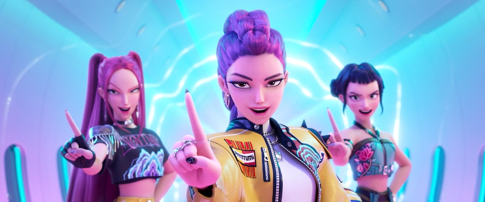 La película "Las Guerreras kpop" fue nominada a mejor cinta animada en los GLobos de Oro 2026. Fotografía: Netflix. La película "Las Guerreras kpop" fue nominada a mejor cinta animada en los GLobos de Oro 2026. Fotografía: Netflix.
