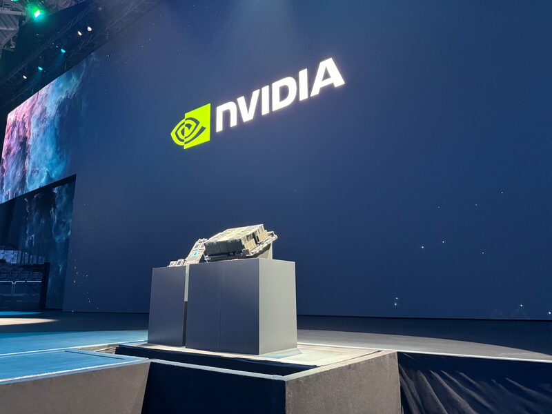 Conjunto GB200 Blackwell, da Nvidia, em apresentação na Califórnia Conjunto GB200 Blackwell, da Nvidia, em apresentação na Califórnia