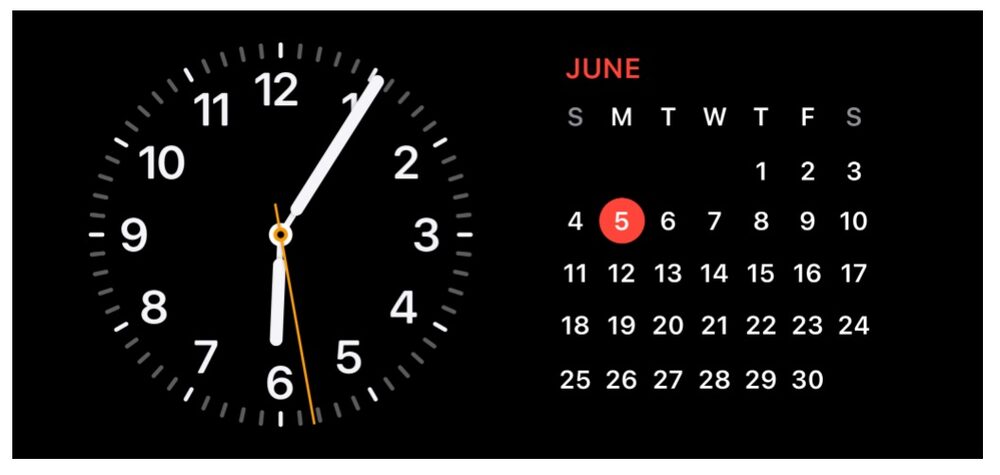 El modo de espera funciona con cualquier iPhone compatible que se esté cargando y girado a una orientación horizontal El modo de espera funciona con cualquier iPhone compatible que se esté cargando y girado a una orientación horizontal