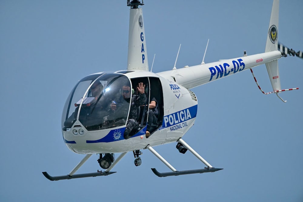 Monitoreos del Grupo Aéreo Policial (GAP) de El Salvador, en La Libertad Costa, el 6 de agosto de 2026. Monitoreos del Grupo Aéreo Policial (GAP) de El Salvador, en La Libertad Costa, el 6 de agosto de 2026.