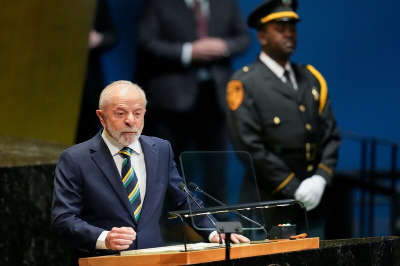 El presidente de Brasil, Luiz Inácio Lula da Silva, habla durante la 80ª sesión de la Asamblea General de las Naciones Unidas en Nueva York. Fotógrafo: David Dee Delgado/Bloomberg. El presidente de Brasil, Luiz Inácio Lula da Silva, habla durante la 80ª sesión de la Asamblea General de las Naciones Unidas en Nueva York. Fotógrafo: David Dee Delgado/Bloomberg.