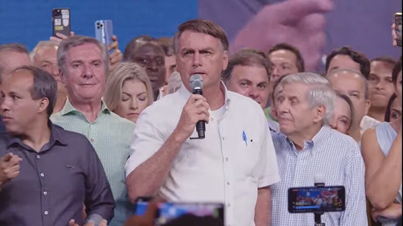 Bolsonaro lança campanha à reeleição em evento na sede do PL, em Brasília, em 27/3/2022 Bolsonaro lança campanha à reeleição em evento na sede do PL, em Brasília, em 27/3/2022