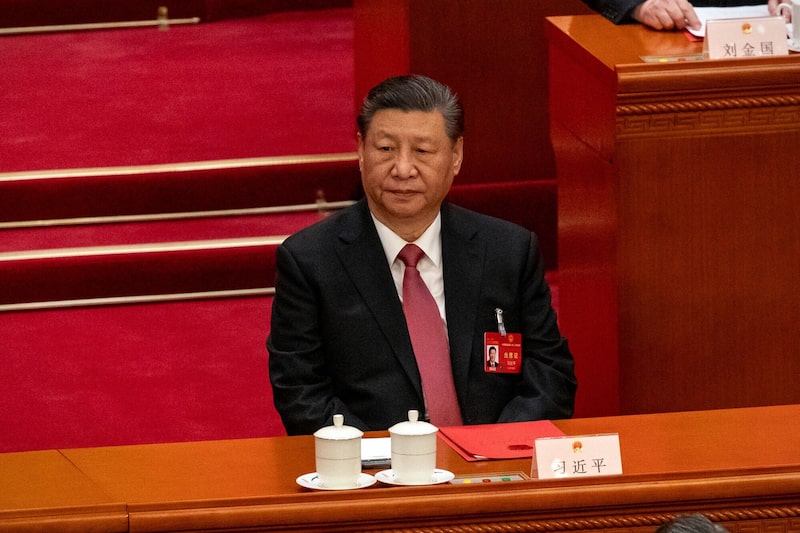 O presidente da China Xi Jinping O presidente da China Xi Jinping