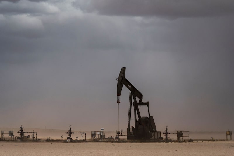 Una bomba de balancín en el condado de Martin, Texas (EE. UU.), el sábado 15 de marzo de 2025. Una bomba de balancín en el condado de Martin, Texas (EE. UU.), el sábado 15 de marzo de 2025.