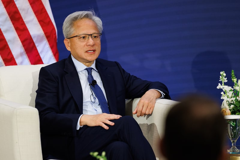 Jensen Huang, CEO de Nvidia. Fotógrafo: Cornell Watson/Bloomberg. Jensen Huang, CEO de Nvidia. Fotógrafo: Cornell Watson/Bloomberg.
