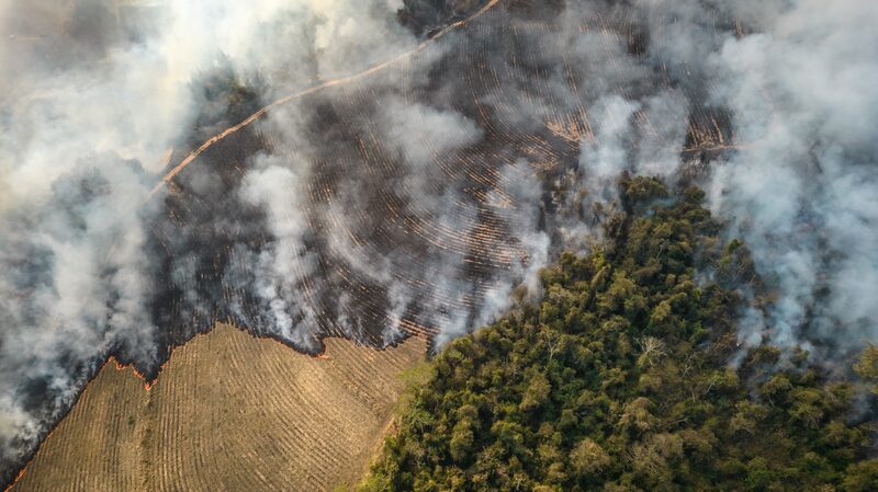 Smoke rises above farm land and a woodland area while on fire in Sao Paulo state, Brazil. Photographer: Jonne Roriz/Bloomberg Smoke rises above farm land and a woodland area while on fire in Sao Paulo state, Brazil. Photographer: Jonne Roriz/Bloomberg