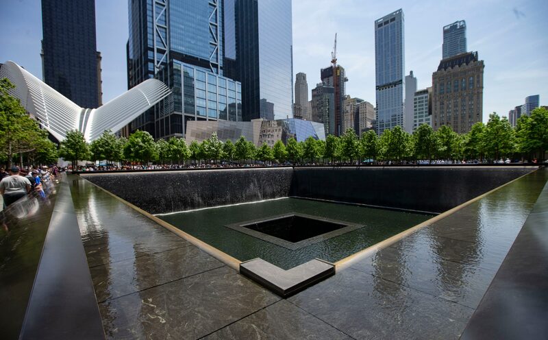 Vista general de la piscina norte de la plaza conmemorativa, viernes 25 de mayo de 2018. Vista general de la piscina norte de la plaza conmemorativa, viernes 25 de mayo de 2018.