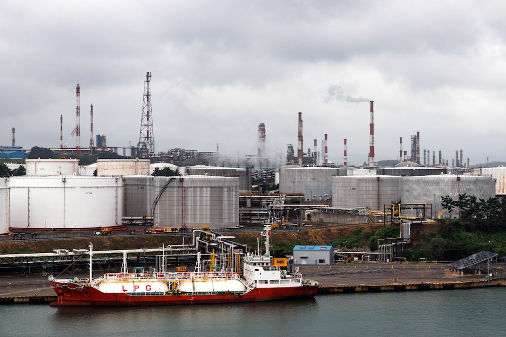 A liquefied petroleum gas (LPG) tanker in front of oil tanks at the SK Innovation Co. Ulsan Complex oil refinery facilities in Ulsan, South Korea, on Wednesday, June 24, 2026. Brent oil erased all of its wartime gains after flows through the Strait of Hormuz ramped up following progress on a US-Iran peace deal. Photographer: SeongJoon Cho/Bloomberg A liquefied petroleum gas (LPG) tanker in front of oil tanks at the SK Innovation Co. Ulsan Complex oil refinery facilities in Ulsan, South Korea, on Wednesday, June 24, 2026. Brent oil erased all of its wartime gains after flows through the Strait of Hormuz ramped up following progress on a US-Iran peace deal. Photographer: SeongJoon Cho/Bloomberg