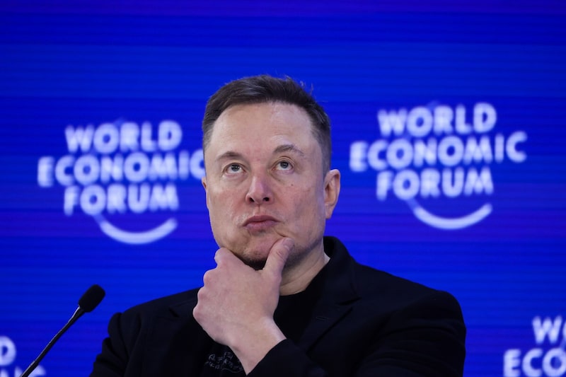 Elon Musk durante el Foro Económico Mundial (FEM) en Davos. Elon Musk durante el Foro Económico Mundial (FEM) en Davos.