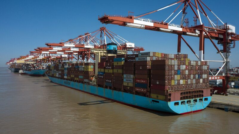 Porto de Xangai, na China Porto de Xangai, na China