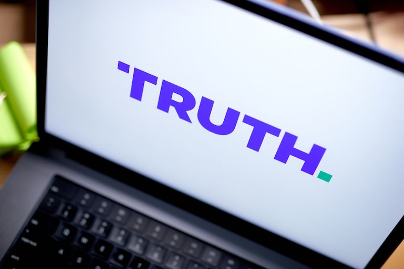 El logotipo de Truth Social en un computador portátil en Nueva York, EE.UU. El logotipo de Truth Social en un computador portátil en Nueva York, EE.UU.