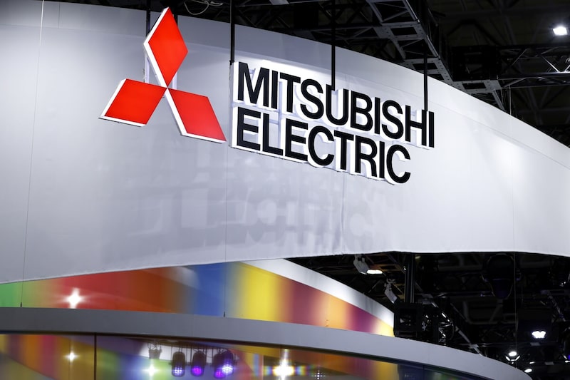 Logotipo de Mitsubishi Electric. Logotipo de Mitsubishi Electric.