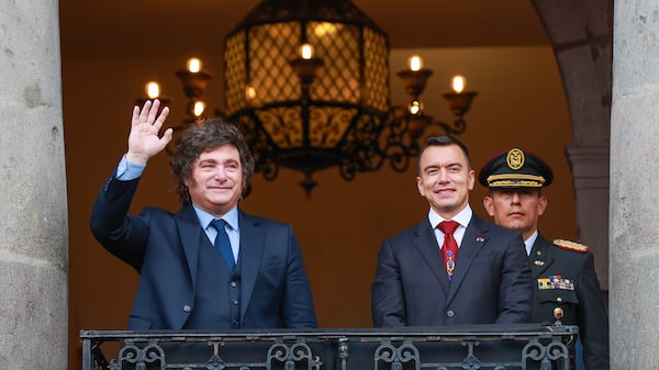 Los seis acuerdos que Milei y Noboa firmaron en Quito: de energía nuclear a ciberdefensa Los seis acuerdos que Milei y Noboa firmaron en Quito: de energía nuclear a ciberdefensa