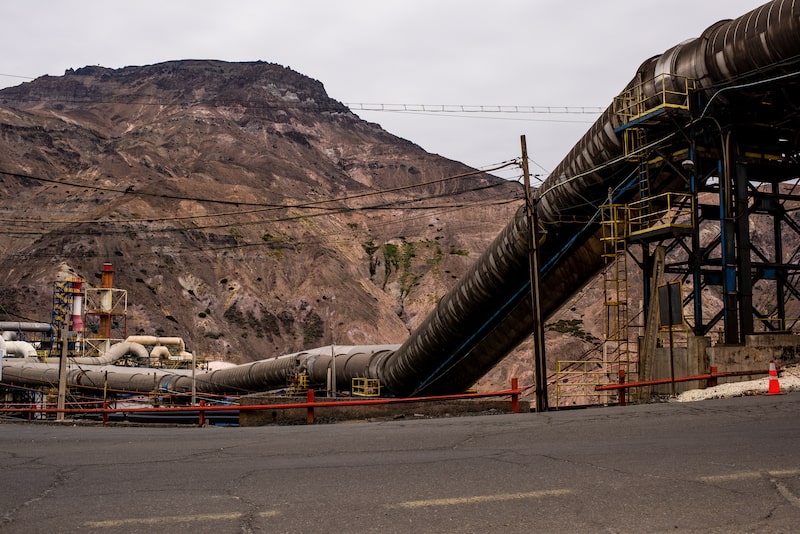 The Codelco El Teniente Mine And Processing Facility As Copper Wavers The Codelco El Teniente Mine And Processing Facility As Copper Wavers