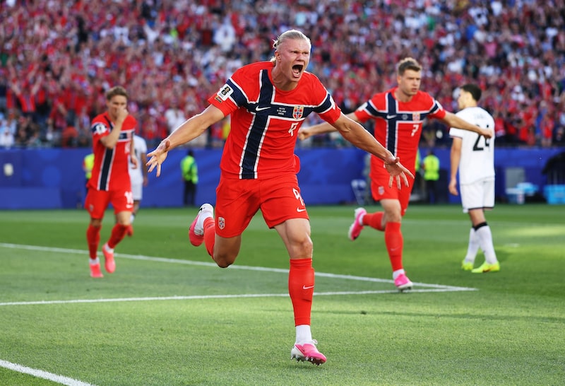 Erling Haaland celebra el primer gol de su equipo durante el partido de la Copa Mundial de la FIFA 2026 contra Irak. Fotógrafo: Justin Setterfield/Getty Images. Erling Haaland celebra el primer gol de su equipo durante el partido de la Copa Mundial de la FIFA 2026 contra Irak. Fotógrafo: Justin Setterfield/Getty Images.