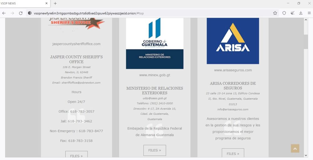 El grupo VSOP culminó la última etapa del proceso con el secuestro de la información. El grupo VSOP culminó la última etapa del proceso con el secuestro de la información.