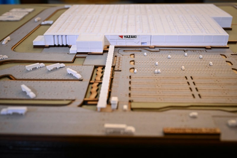 Maqueta de la nueva planta de Yazaki en Guatemala. Maqueta de la nueva planta de Yazaki en Guatemala.