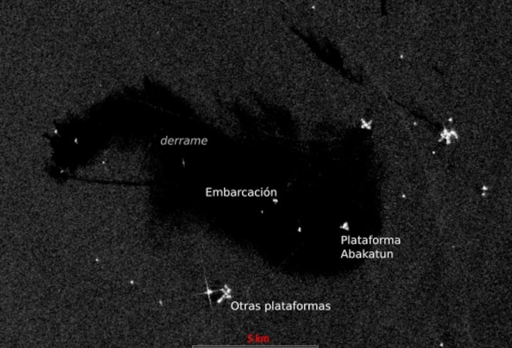 Imagen Satelital Colectivos derrame Imagen Satelital Colectivos derrame
