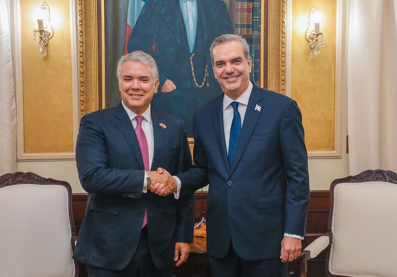 Presidente de Colombia Iván Duque y el presidente de República Dominicana Luis Abinader Presidente de Colombia Iván Duque y el presidente de República Dominicana Luis Abinader