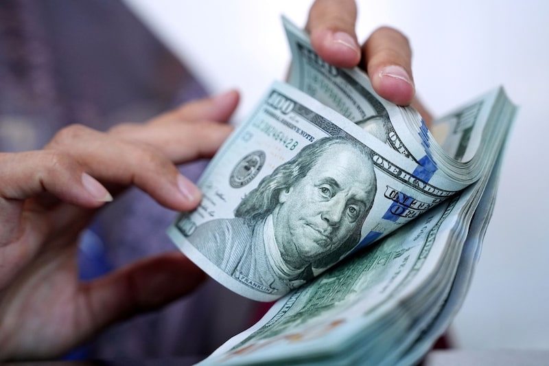 Billetes de dólar estadounidense. Billetes de dólar estadounidense.