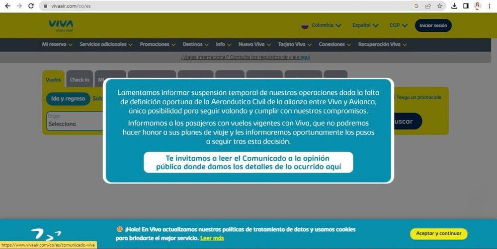 Aviso Viva Air Aviso Viva Air