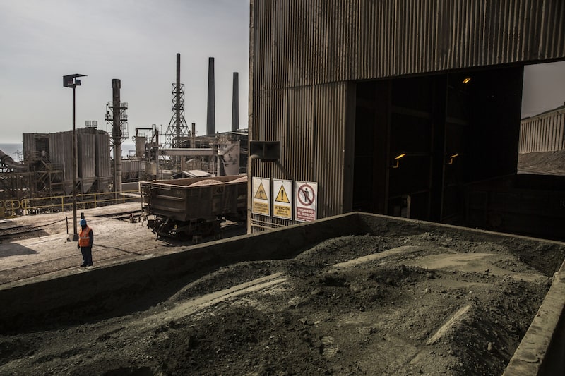 Trem de cobre no Peru. Trem de cobre no Peru.